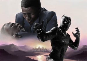 Canvas print: Black Panther, T'challa