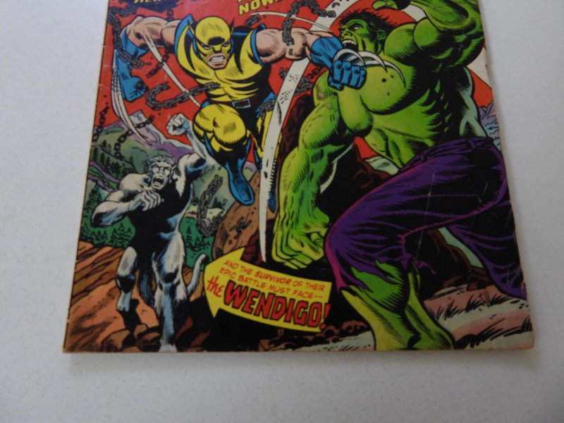 Incredible Hulk #181 1st full appearance of Wolverine VG- condition MVS intact