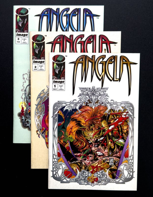 Angela #1-3 (1994) [Lot of 3 bks] - [KEY] 1st First Full App of Angela - NM