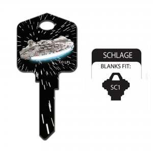 Star Wars Key Blanks Schlage Millennium Falcon