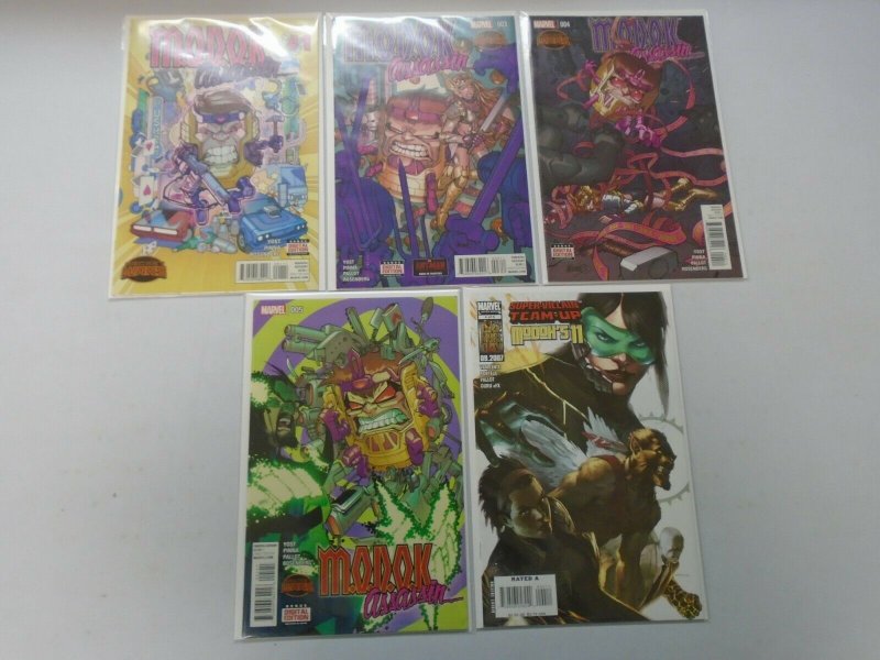 Modok Comic lot 5 different issues 8.0 VF (2007-15)