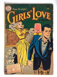 Girls' Love Stories #17 Golden-Age comic book (1952) DC G/VG