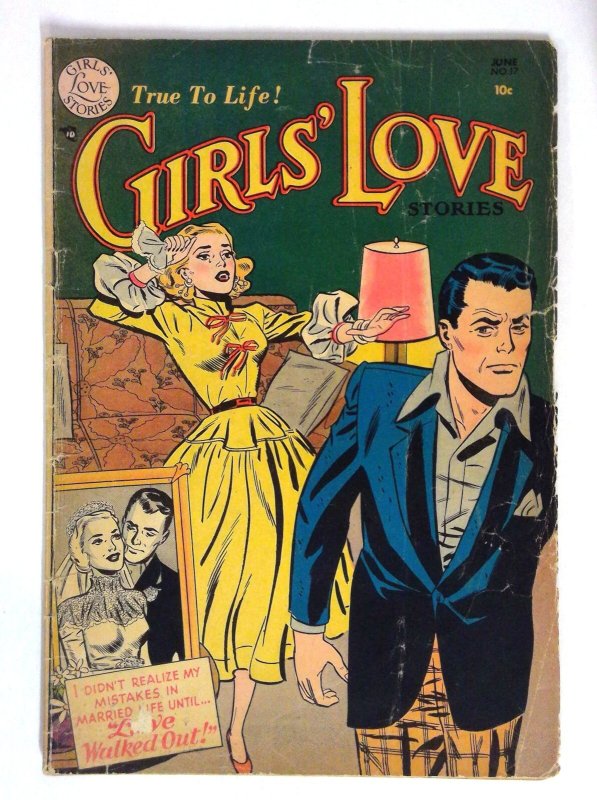 Girls' Love Stories #17 Golden-Age comic book (1952) DC G/VG