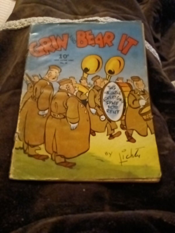 Grin And Bear It(#1) Large Feature Comics 28 Dell publishing 1941 WW2 Era Strip