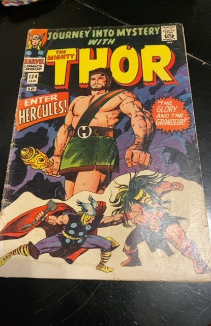 Journey into Mystery #124 (1966)early Hercules 2nd app