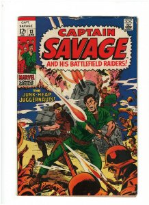 Capt. Savage and His Battlefield Raiders #13 GD/VG 3.0 Marvel 1969 Silver Age