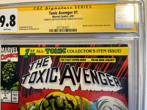 Toxic Avenger (1991) # 1 (CGC 9.8 SS) Signed & Sketch Rodney Ramos | 1st App 