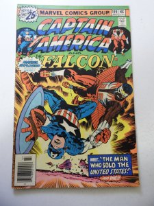 Captain America #199 (1976) VG Condition centerfold detached at one staple