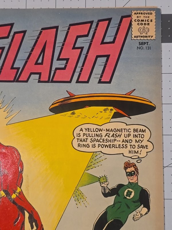 The Flash #131 ?-1st Crossover Of Green Lantern, Hal Jordan In The Flash Title