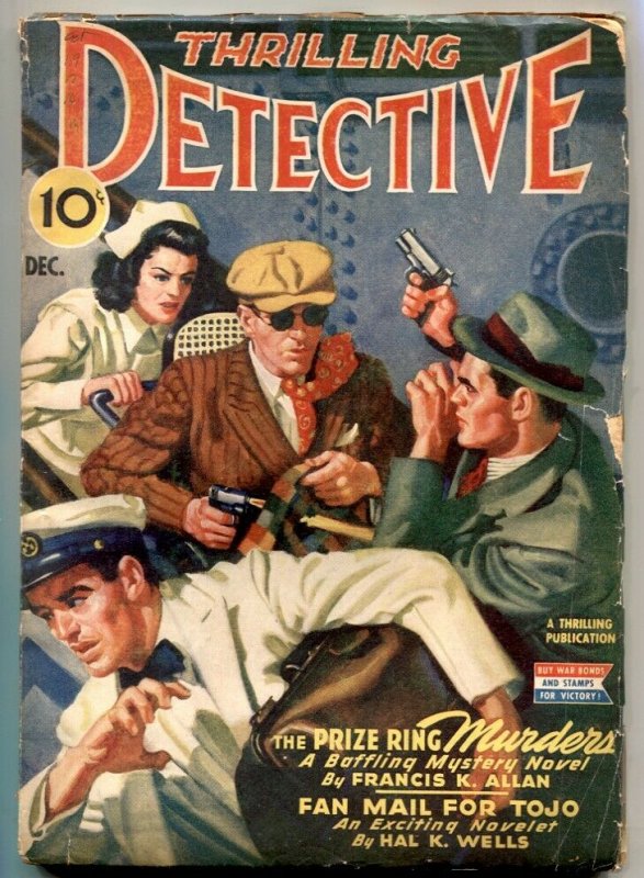 Thrilling Detective Pulp December 1943- Fan Mail For Tojo