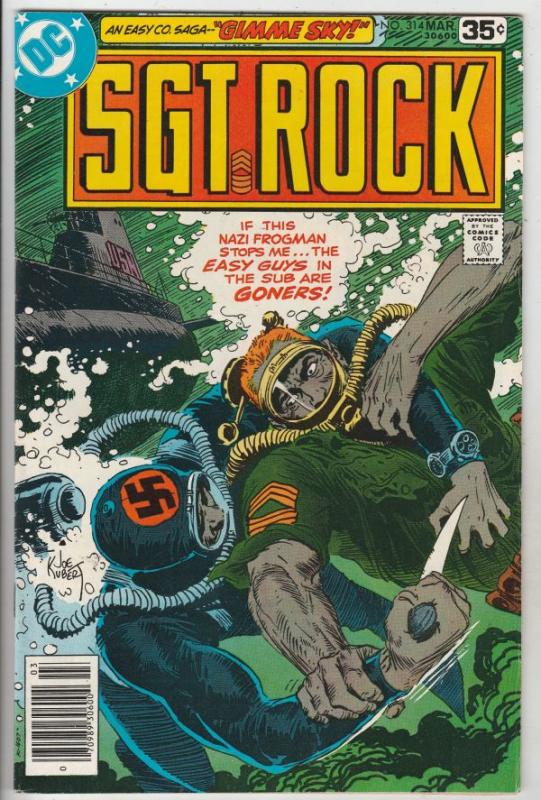 Sgt. Rock #314 (Mar-78) VF High-Grade Sgt. Rock, Easy Co.