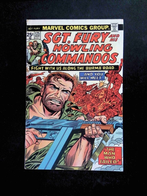 Sgt. Fury #125  MARVEL Comics 1975 GD/VG