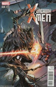 Uncanny X-Men #28 Rocket Raccoon and Groot Variant Comic Book 2015 - Marvel