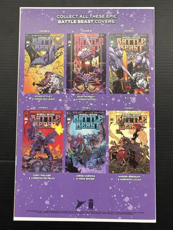 INVINCIBLE UNIVERSE BATTLE BEAST #6 C 1:10 EJ SU Var IN-HAND PROSHIPPER