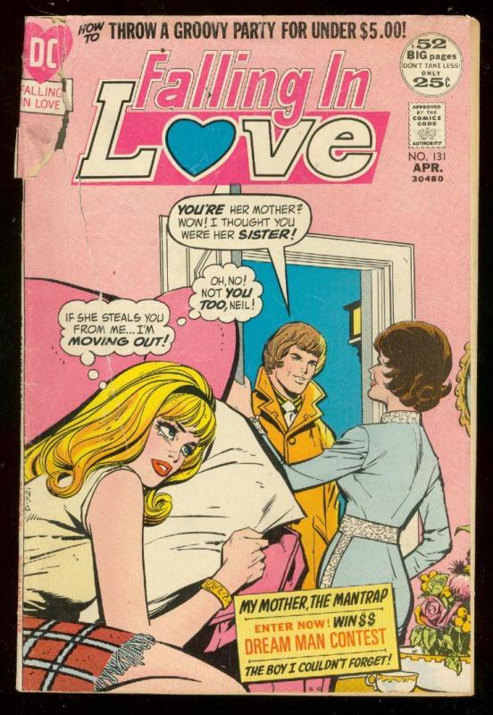 FALLING IN LOVE #131 1972-DC ROMANCE COMICS-GIANT ISSUE FR/G