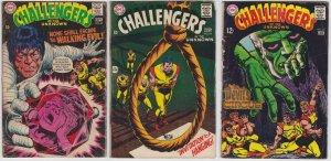 Challengers of the Unknown #63,64,65 - DC Comic Lot of 3 1960s