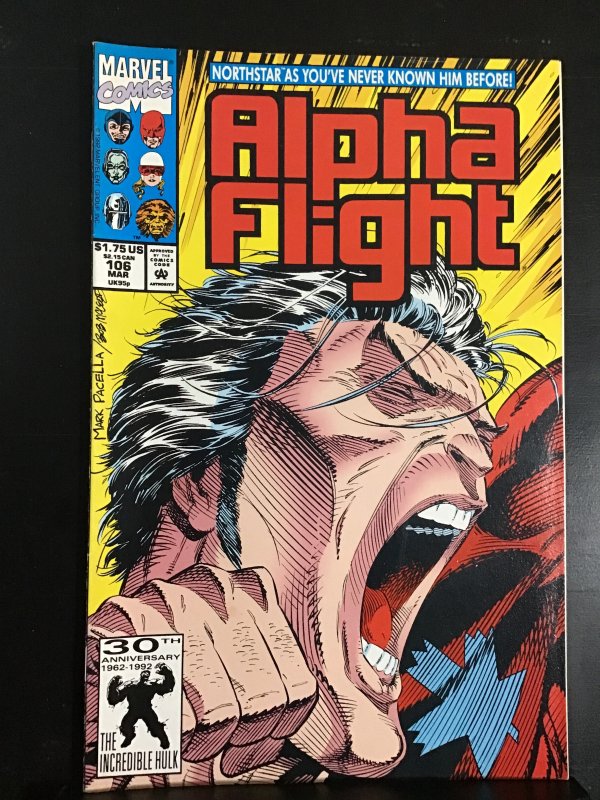 Alpha Flight #106 First Printing Variant (1992)