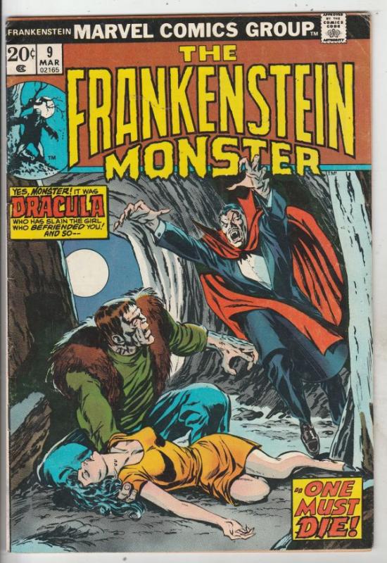 Frankenstein, the Monster of #9 (Mar-74) FN+ Mid-High-Grade Frankenstein