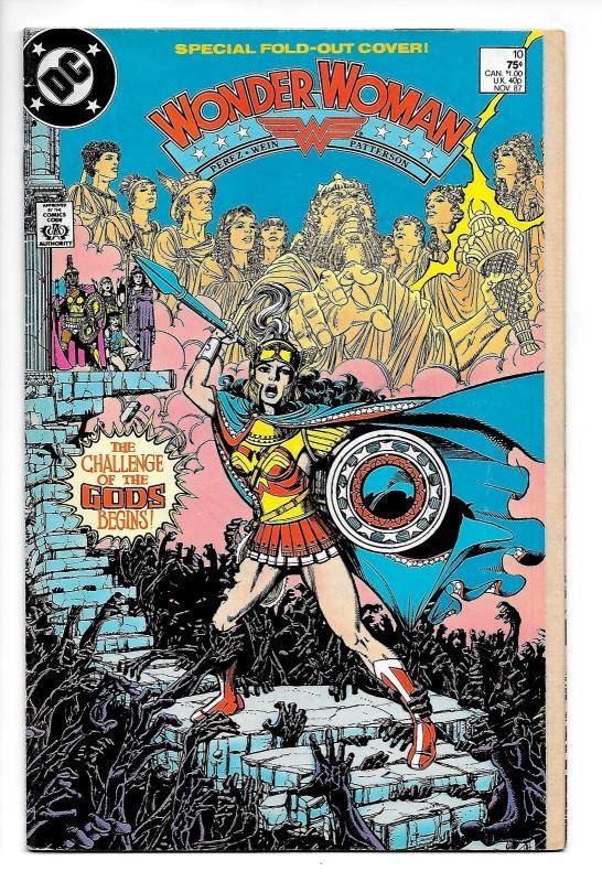 Wonder Woman #10 Foldout Cvr (DC, 1987) VG/FN