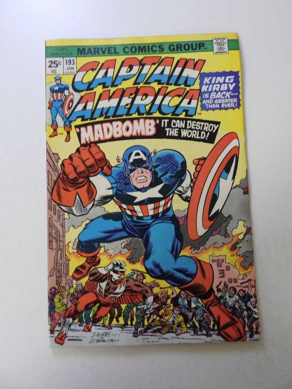 Captain America #193 (1976) VF- condition MVS intact