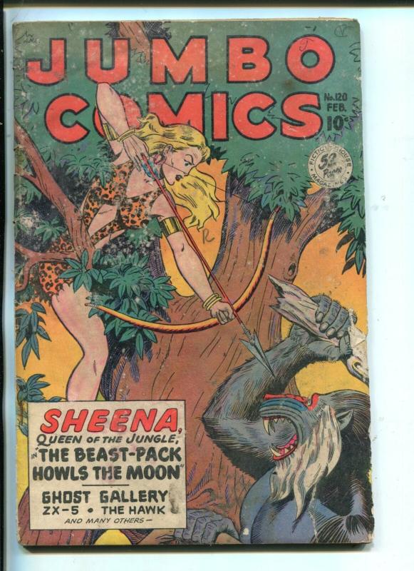 JUMBO #120-1949-FICTION HOUSE-SHEENA-SKY GIRL-GHOST GALLERY-fr