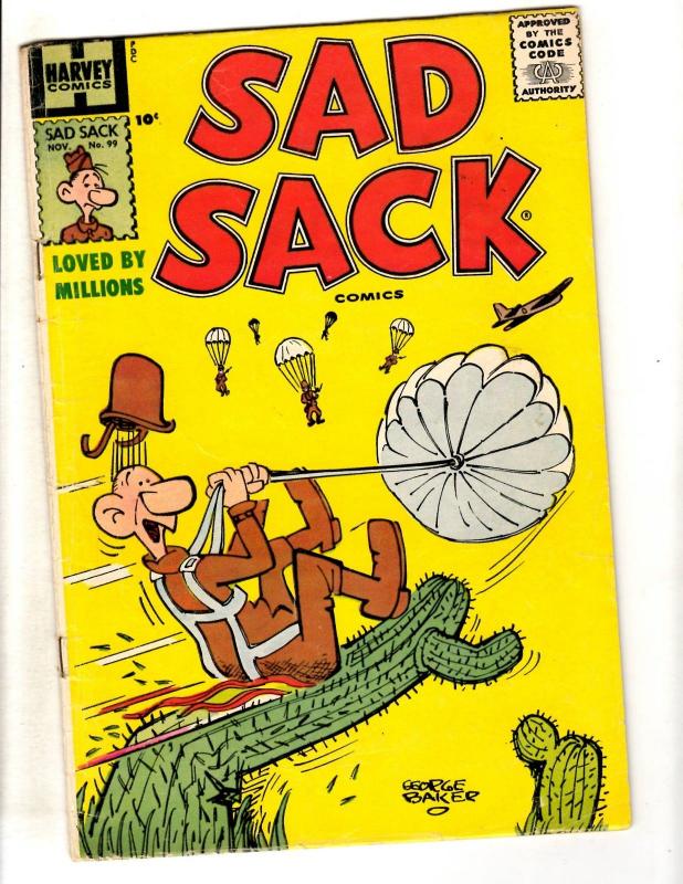 Lot Of 8 Sad Sack Harvey Comic Books # 99 112 125 146 154 159 165 209 Army JL40