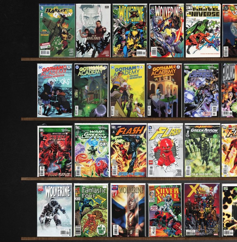 Huge Lot 140+ Comics with Green Lantern, Harley Quinn, Wolverine & More!