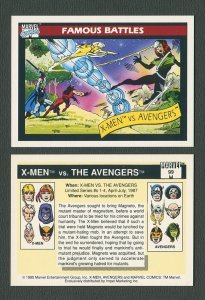 1990 Marvel Comics Card  #99 (X-Men vs Avengers) / NM-MT+