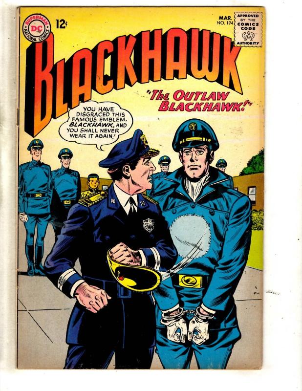 Blackhawk # 194 FN DC Silver Age Comic Book War Air Force Army Navy JL2