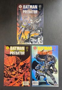 Batman Versus Predator (1991) #'s 1 2 3 Complete VF- (7.5) Lot Andy Kubert