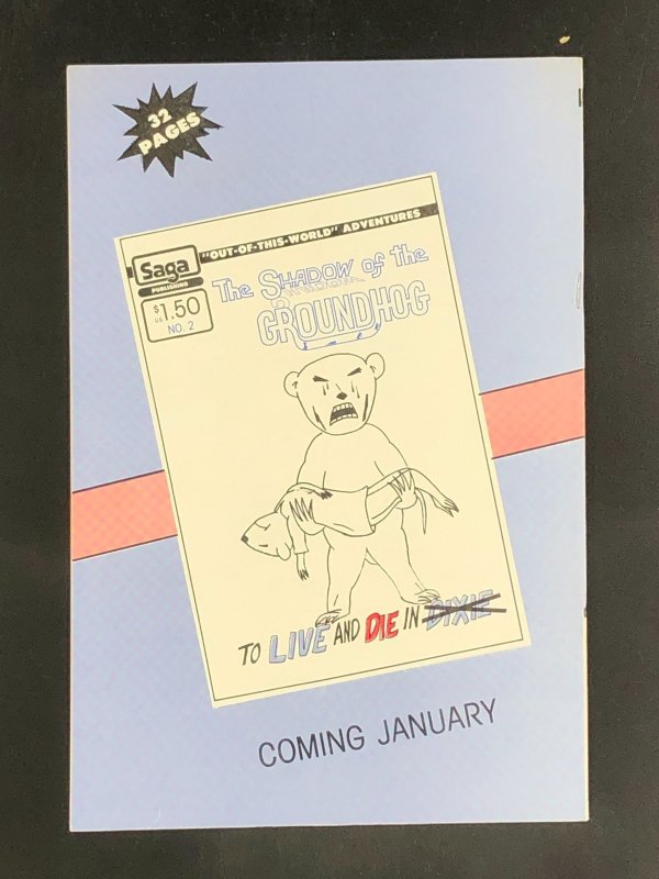 The Shadow of the Groundhog #1 (1986) Signed by BJ Miller