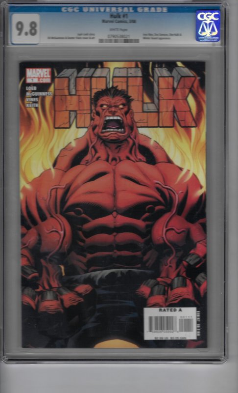 Hulk #1  (2008) cgc graded 9.8