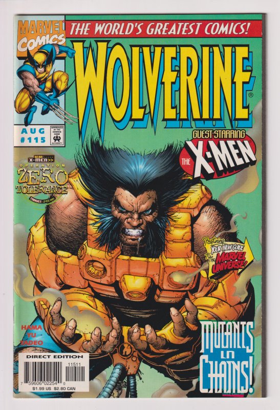Marvel Comics! It's Wolverine! Issue #115! Guest Starring the X-Men!