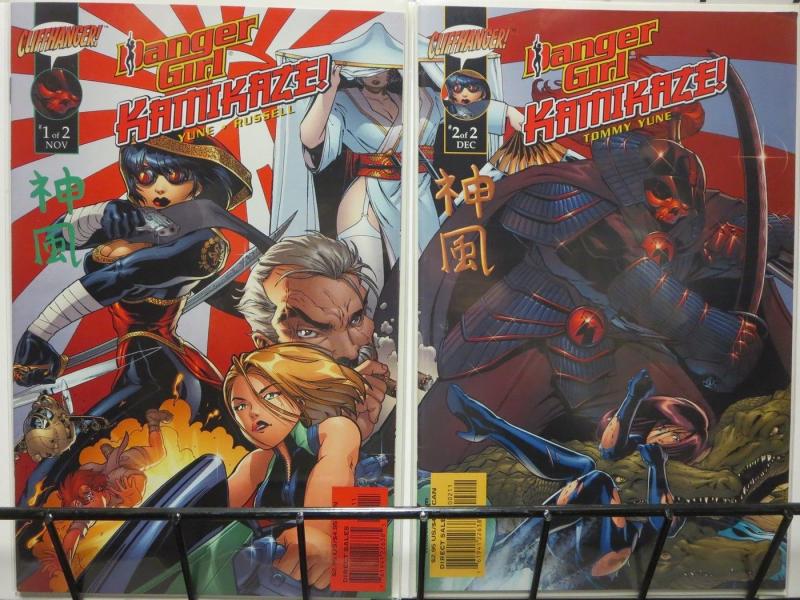 DANGER GIRL KAMIKAZE (2001 CLIFFHANGER/IM)1-2 THE SET!