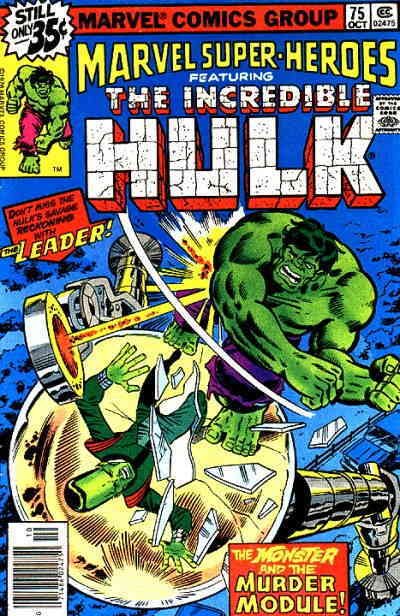Marvel Super-Heroes (Vol. 1) #75 VF ; Marvel | Hulk 123 reprint