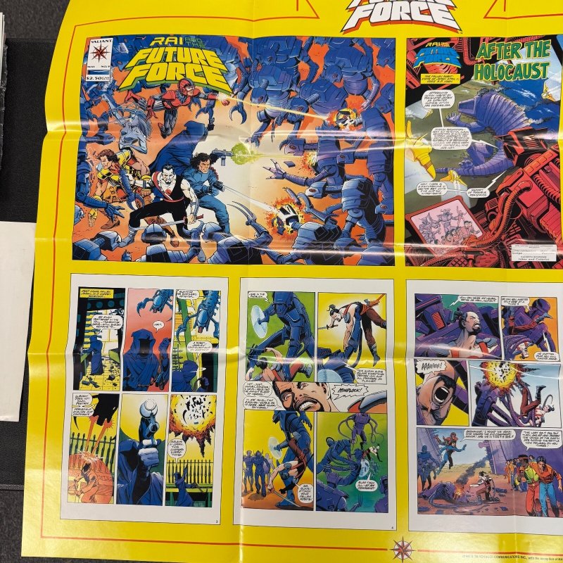 Valiant Preview Poster Rai Future Force Comic Pinup Poster 9 ET14