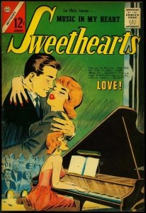 Sweethearts #69 1968- Charlton Romance- Piano cover FN