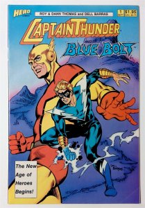 Captain Thunder and Blue Bolt #1 (Sept 1987, Hero) 5.5 FN-
