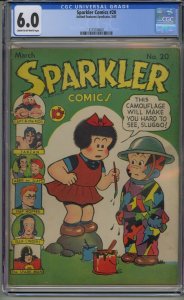 SPARKLER COMICS #20 CGC 6.0 NANCY SLUGGO GOLDEN AGE HIGHEST GRADED