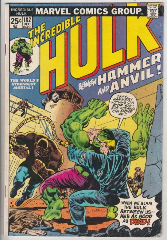 Incredible Hulk #182 (Dec-74) VG/FN+ Mid-Grade Hulk