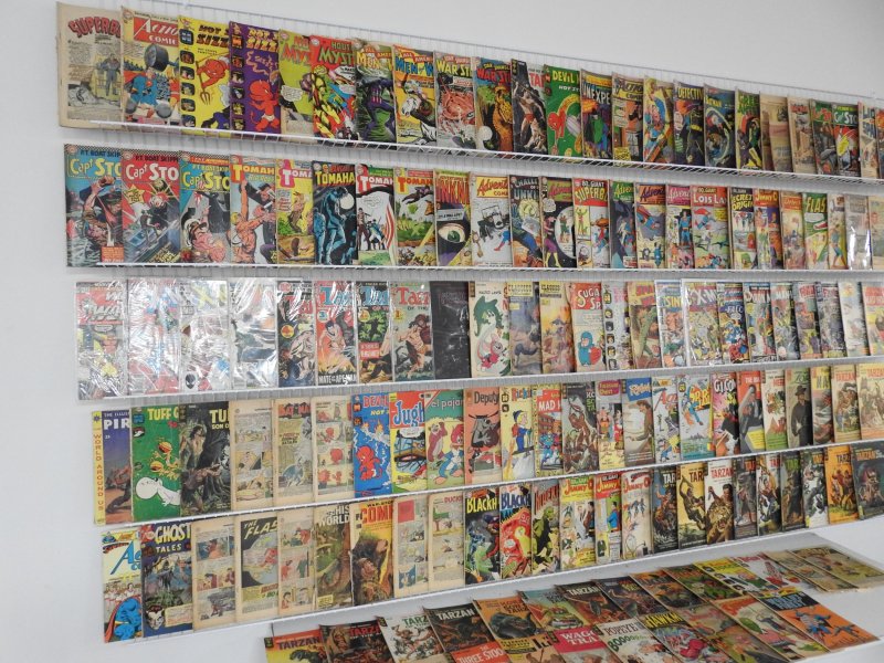 Huge Lot 140+ Low Grade Comics W/ Adventure Comics, Tarzan, +More! See desc