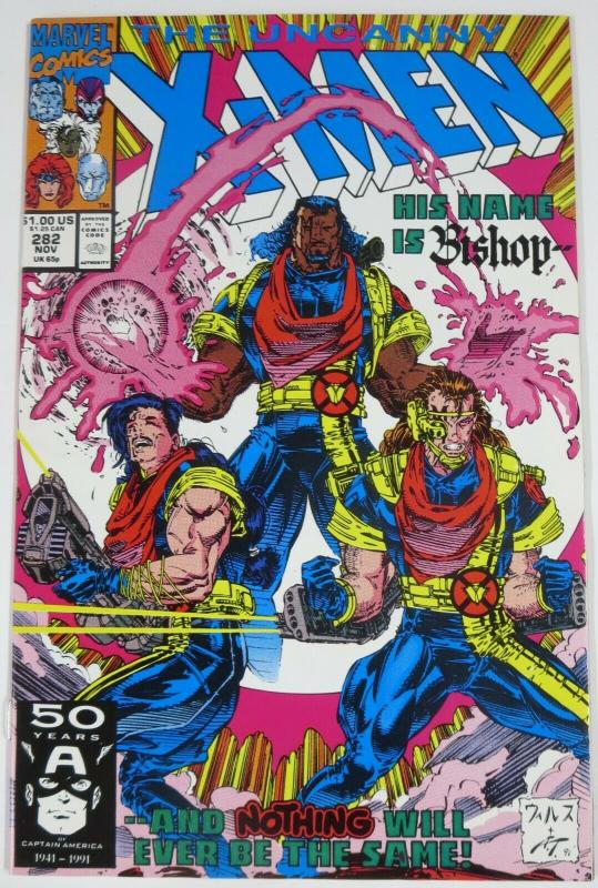 UNCANNY X-MEN #282 (Marvel, 11/1991) VF-NM FIRST BISHOP! Byrne/Portacio 