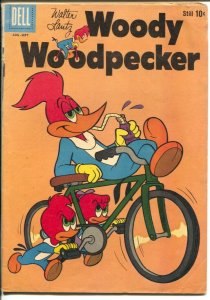 Woody Woodpecker #62 1960-Dell Walter Lantz-bicycle cover-VG
