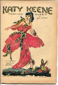 Katy Keene Fashion Book #13 1956-Bill Woggon-fashions-pin-ups-paper dolls-VG