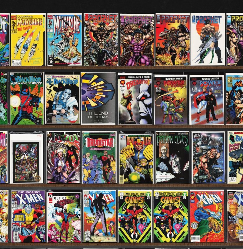 Huge Lot 140+ Comics with The Uncanny X-Men, Prophet, The Black Hood & More!