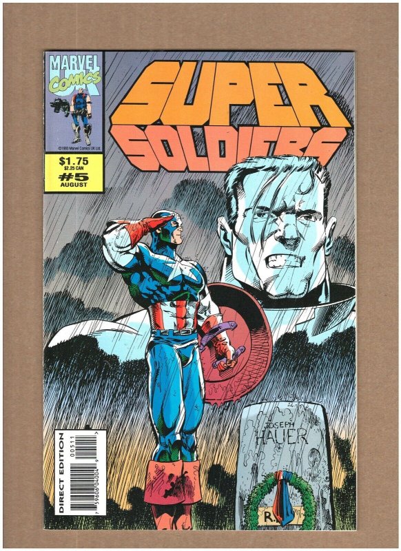 Super Soldiers #5 Marvel UK Comics 1993 U.S. Agent & Captain America VF/NM 9.0