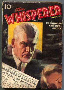 The Whisperer Pulp March 1937- School For Murder VG