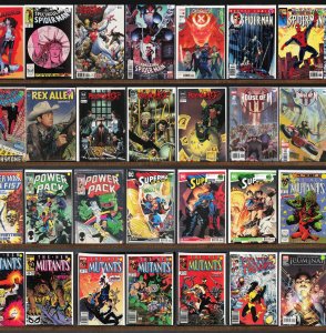 Huge Lot 140+ Comics with The New Mutants, The Spectacular Spider-Man & More!