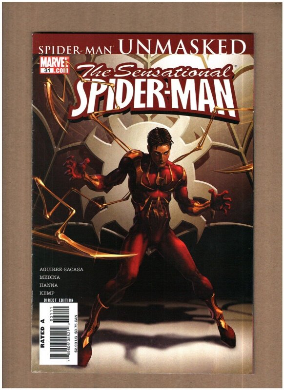 Sensational Spider-man #31 Marvel Comics 2006 Spider-man Unmasked VF+ 8.5