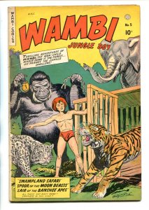 Wambi Jungle Boy--#5--1949--COMIC BOOK--Fiction House--VG+